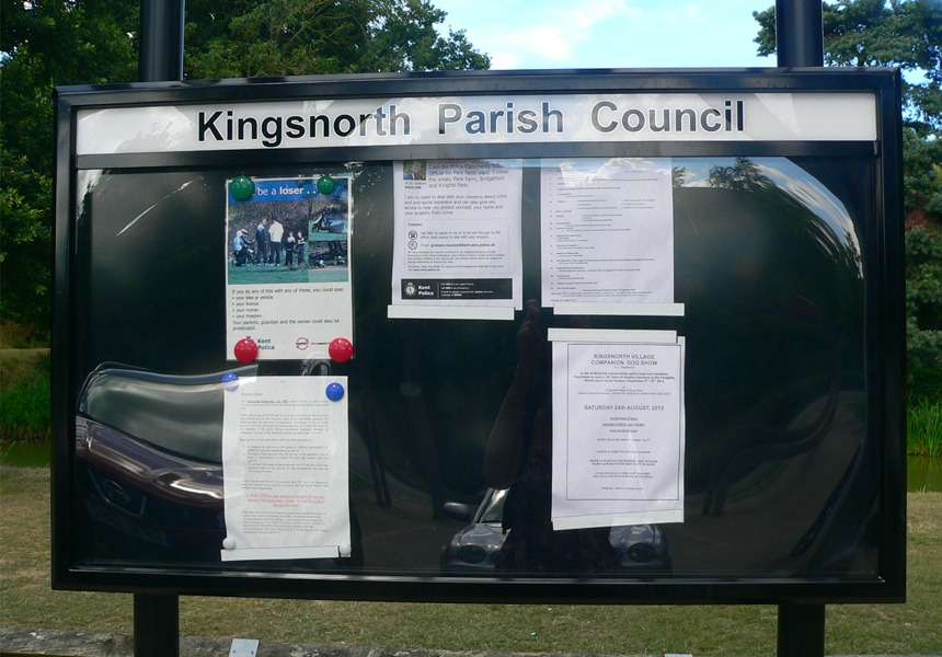 Glazed Notice Boards Metal